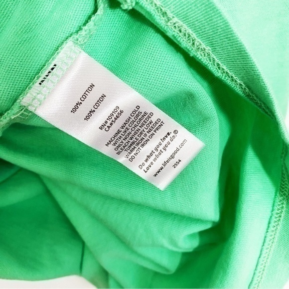 Life is Good NWT XS Long Sleeve Womens Crusher Tee Green Snow Winter Jeep Bronco - Picture 7 of 10